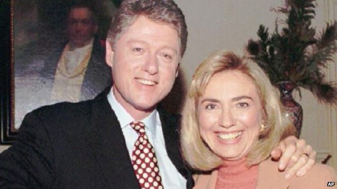 Хиллари и Билл Клинтон, картина 1993 года