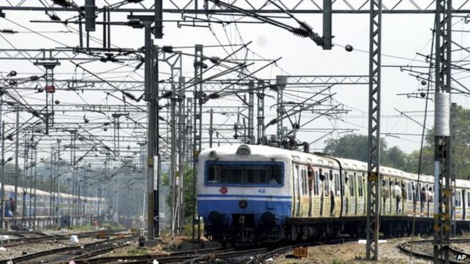 Железнодорожные пути Индии (Файл изображения)