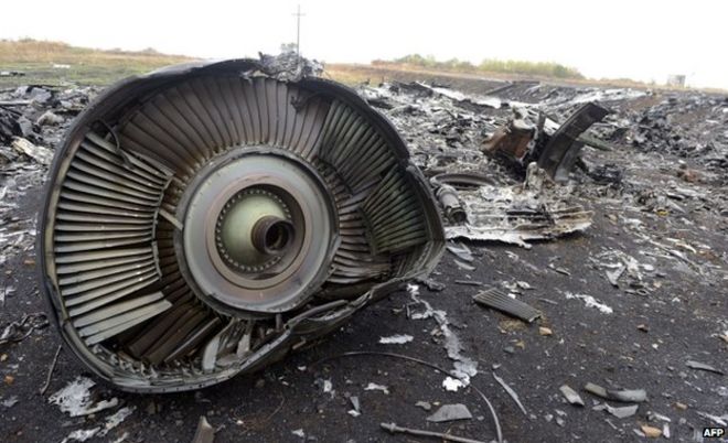 Часть самолета MH17 в Грабове, Украина (9 сентября)