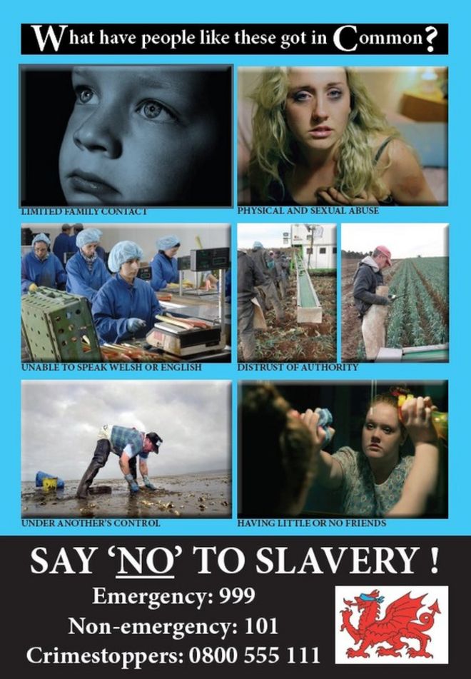 Плакат против торговли людьми