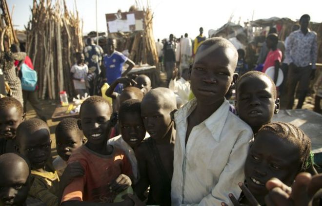Дети в Южном Судане, октябрь 2014 года