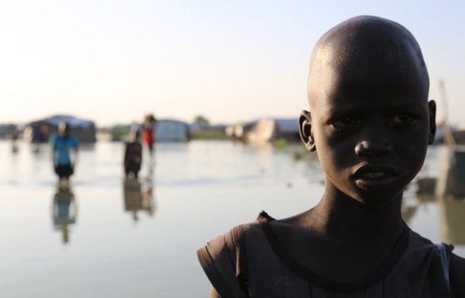 Дети в Южном Судане - октябрь 2014 года