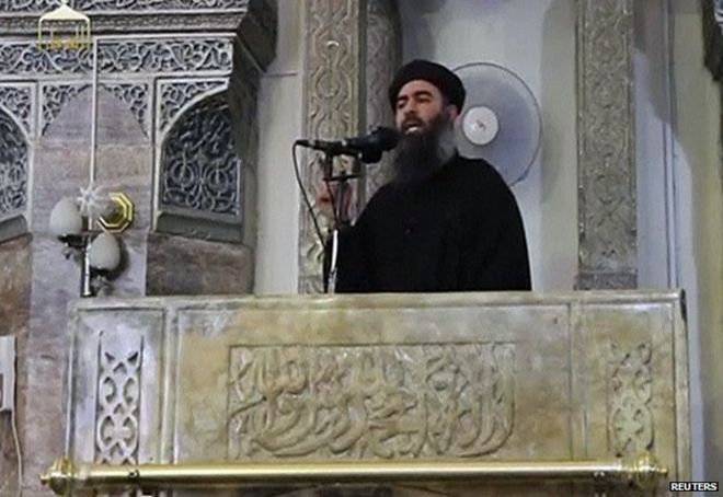 Абу Бакр аль-Багдади в Мосуле, Ирак, июль