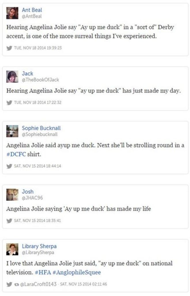Твиты о комментарии Анджелины Джоли