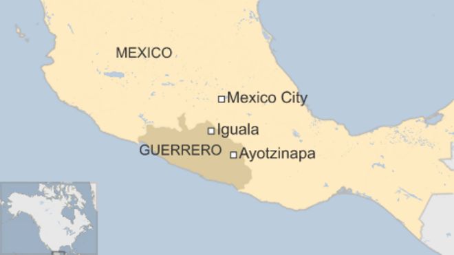 Карта Мексики