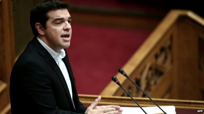 Лидер Syriza Алексис Ципрас