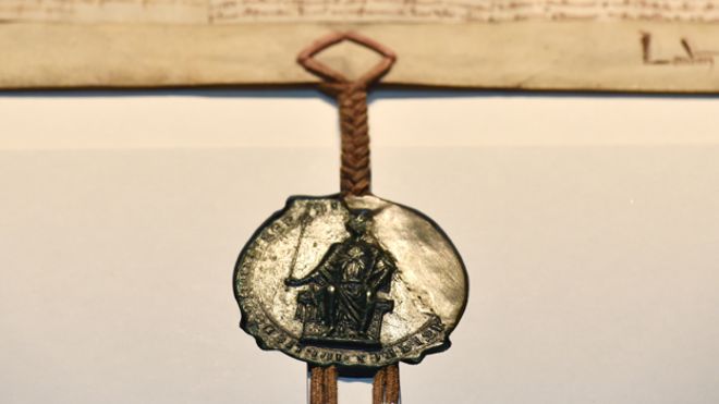 Копия Великой хартии вольностей 1297 года с печатью Эдварда I