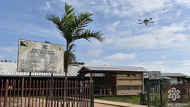 Квадрокоптер Matternet в медицинских полевых испытаниях в Папуа-Новой Гвинее