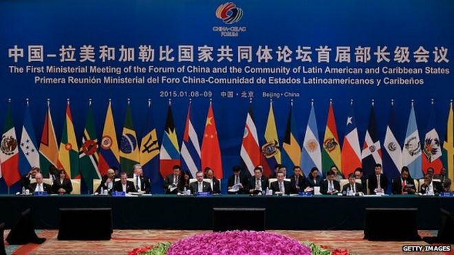 Первое совещание на уровне министров Китая-Celac Forum 8 января 2015 года в Пекине, Китай.