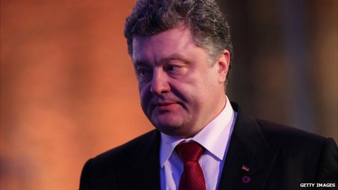 Президент Украины Петр Порошенко на церемонии, посвященной 70-летию освобождения Освенцима - 27 января 2015 года