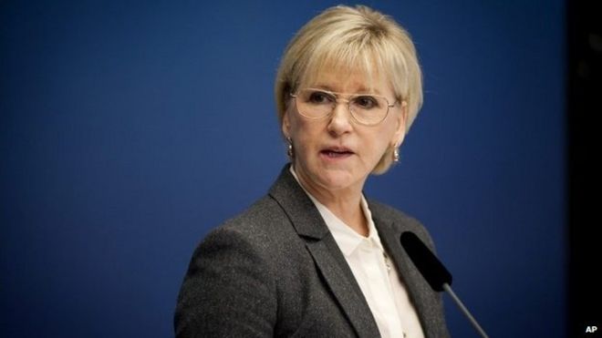 Министр иностранных дел Швеции Марго Уолстрем - 30 октября 2014 года