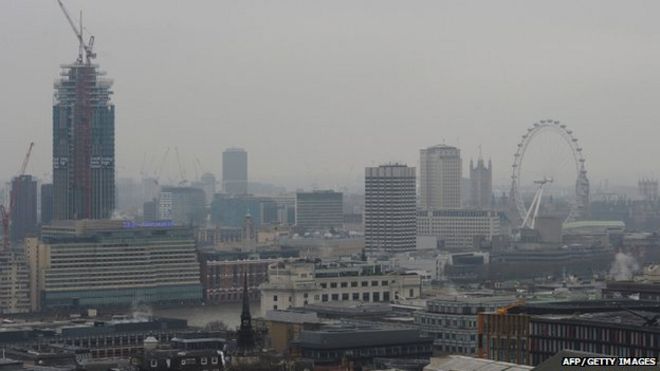 Вид на Лондон 19 марта 2015 года