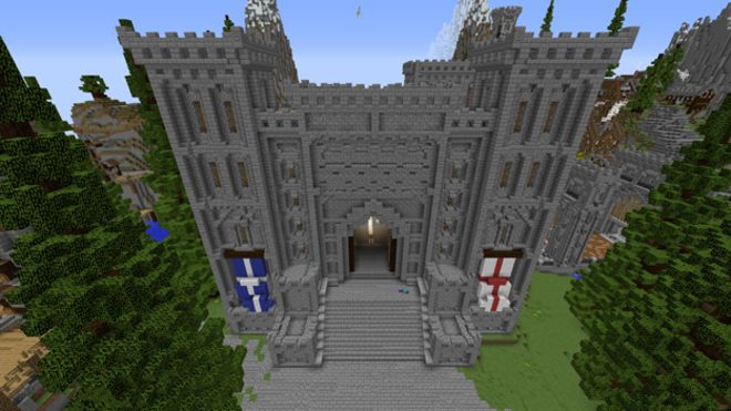 Скриншот Minecraft из замка