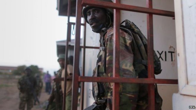 Кенийские военные в Гариссе