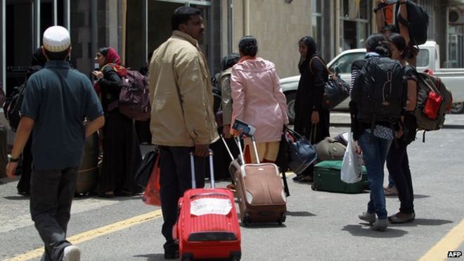 Иностранцы, прибывающие в аэропорт Сана, будут эвакуированы из Йемена