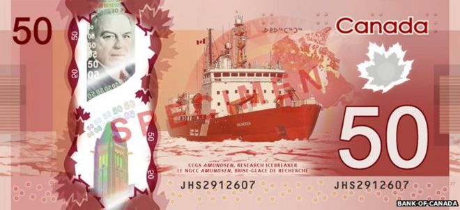 Канадская банкнота в 50 долларов