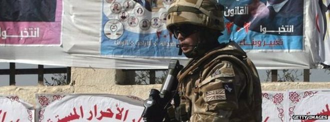 Британский солдат в Басре, Ирак