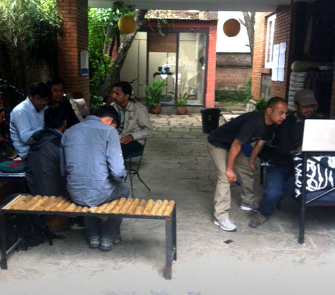 Команда BBC Media Action в Непале