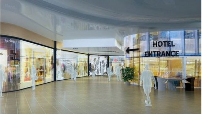 Компьютерное изображение торгового центра