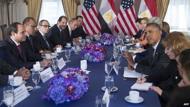 Встреча президента Обамы с генералом Сиси