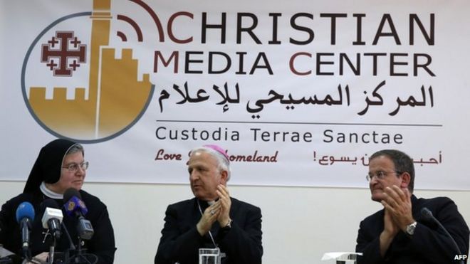Католики в Иерусалиме обсуждают предстоящую канонизацию двух современных палестинских святых (6 мая 2015 года)
