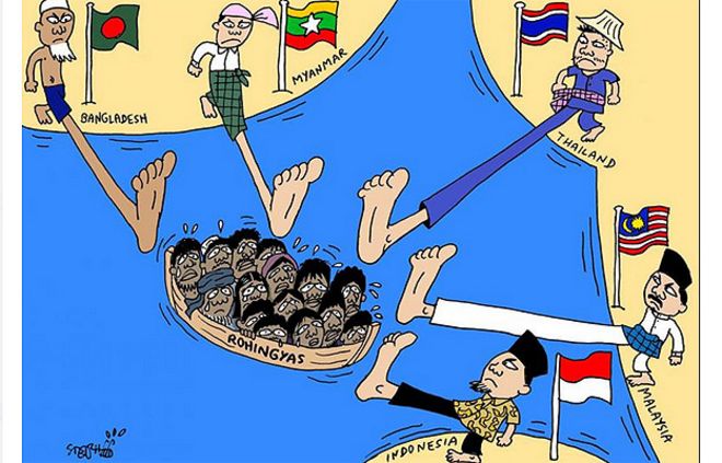 мультфильм в тайской газете The Nation