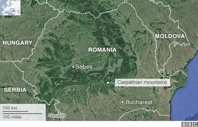 Карта Румынии