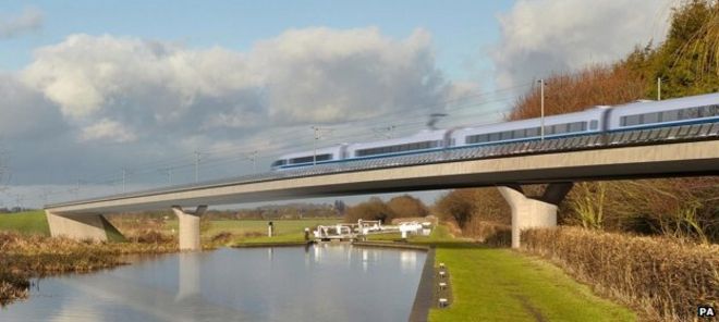 HS2 скоростное железнодорожное сообщение