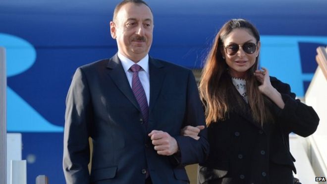 Президент Алиев и его жена Мехрибан