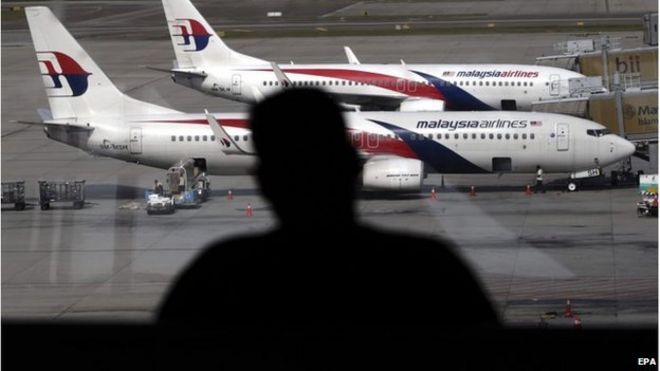 Самолет Malaysia Airlines в аэропорту Куала-Лумпур (изображение файла)