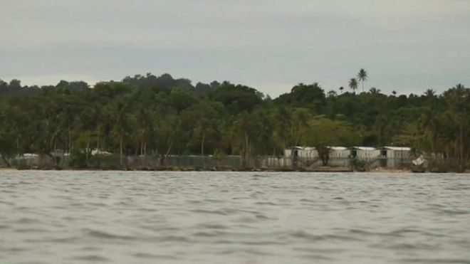 Вид на лагерь острова Манус (июнь 2015 г.)