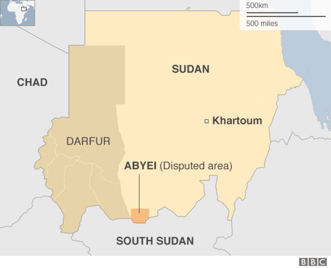 Карта Дарфура