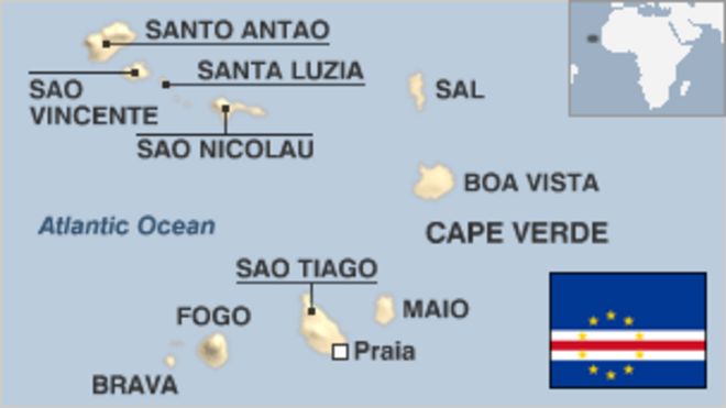 Карта Кабо-Верде