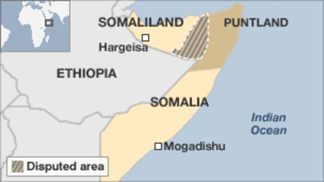 Карта Сомалиленда