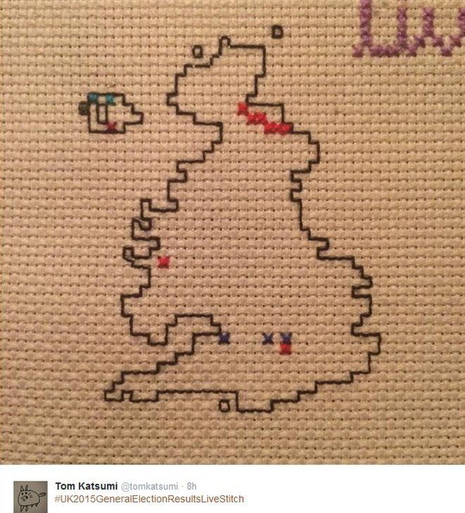 Election in cross stitches