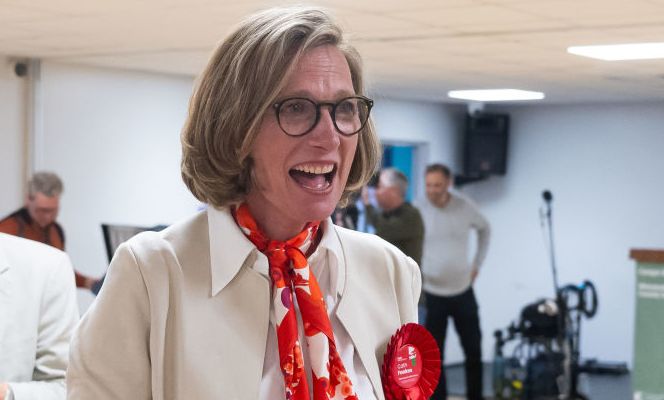 Catherine Fookes celebrates winning