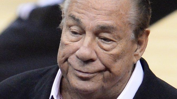 Los Angeles Clippers owner Donald Sterling attending the NBA playoff game between the Clippers and the Golden State Warriors at Staples Center in Los Angeles, California 21 April 2014