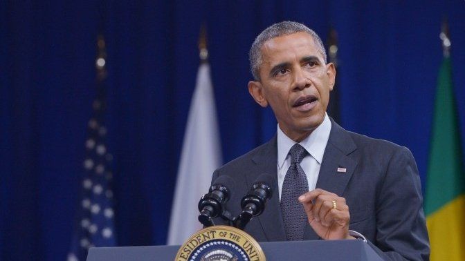 File photo: US President Barack Obama, 28 July 2014