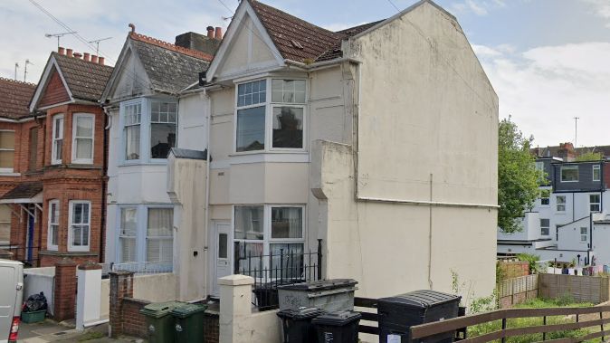 The house in Gordon Road, Brighton