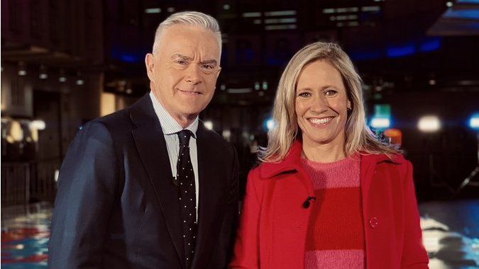 Huw Edwards and Sophie Rayworth