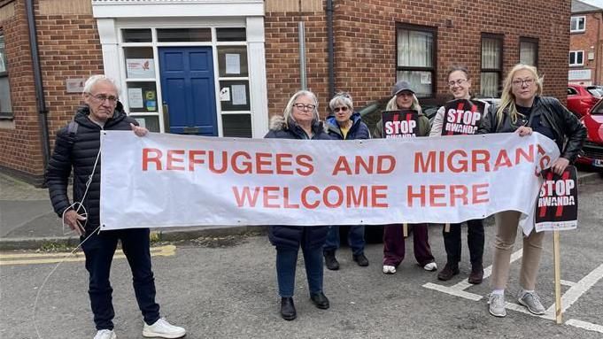Campaigners say they have seen people in tears after family members and friends were detained at a centre in Loughborough last week