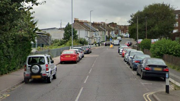 Priory Road in Hastings