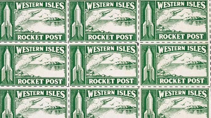 Rocket Post stamps