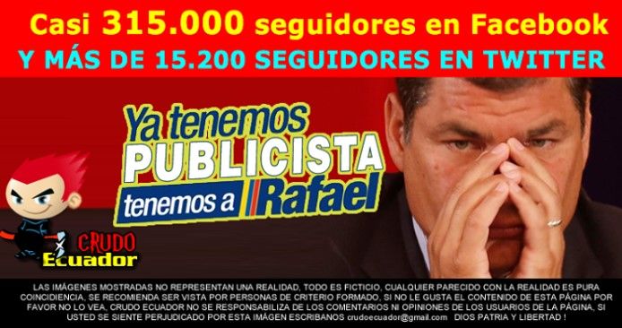 Crudo Ecuador meme after Correa's TV address