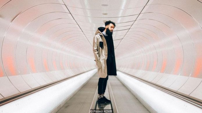The Dutch design duo Project KOVR has designed the Anti-Surveillance Coat, cut from metallic fabric to protect our personal information