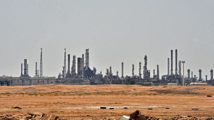 An Aramco oil facility near al-Khurj