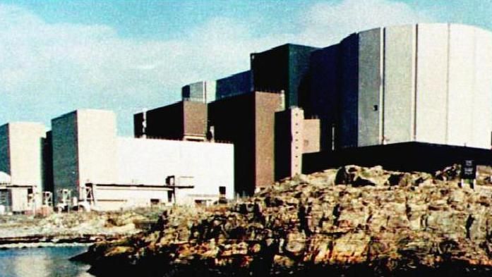 Wylfa power station pictured in 1995