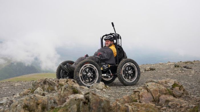 Nick Wilson in his RockClimber chair