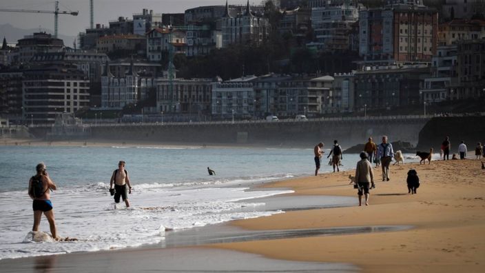 Beach in San Sebastian