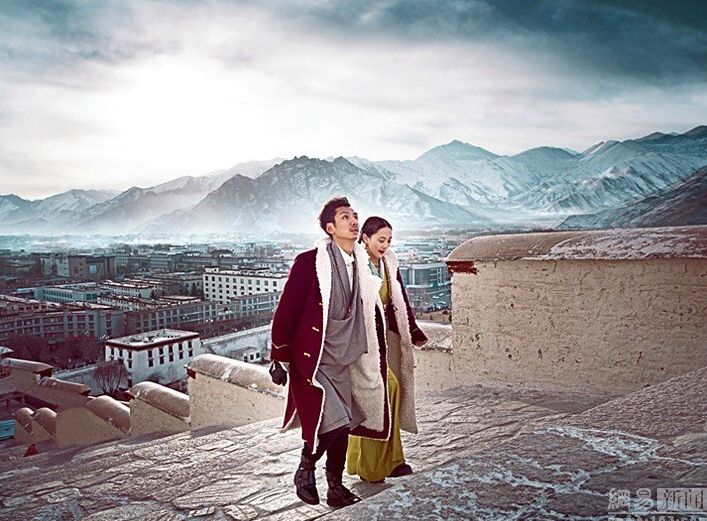 tibet couple photo